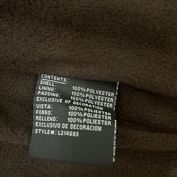 LONDON FOG NWT unisex quilted. Fleece lined hooded jacket Sz 12 months - Picture 7 of 7